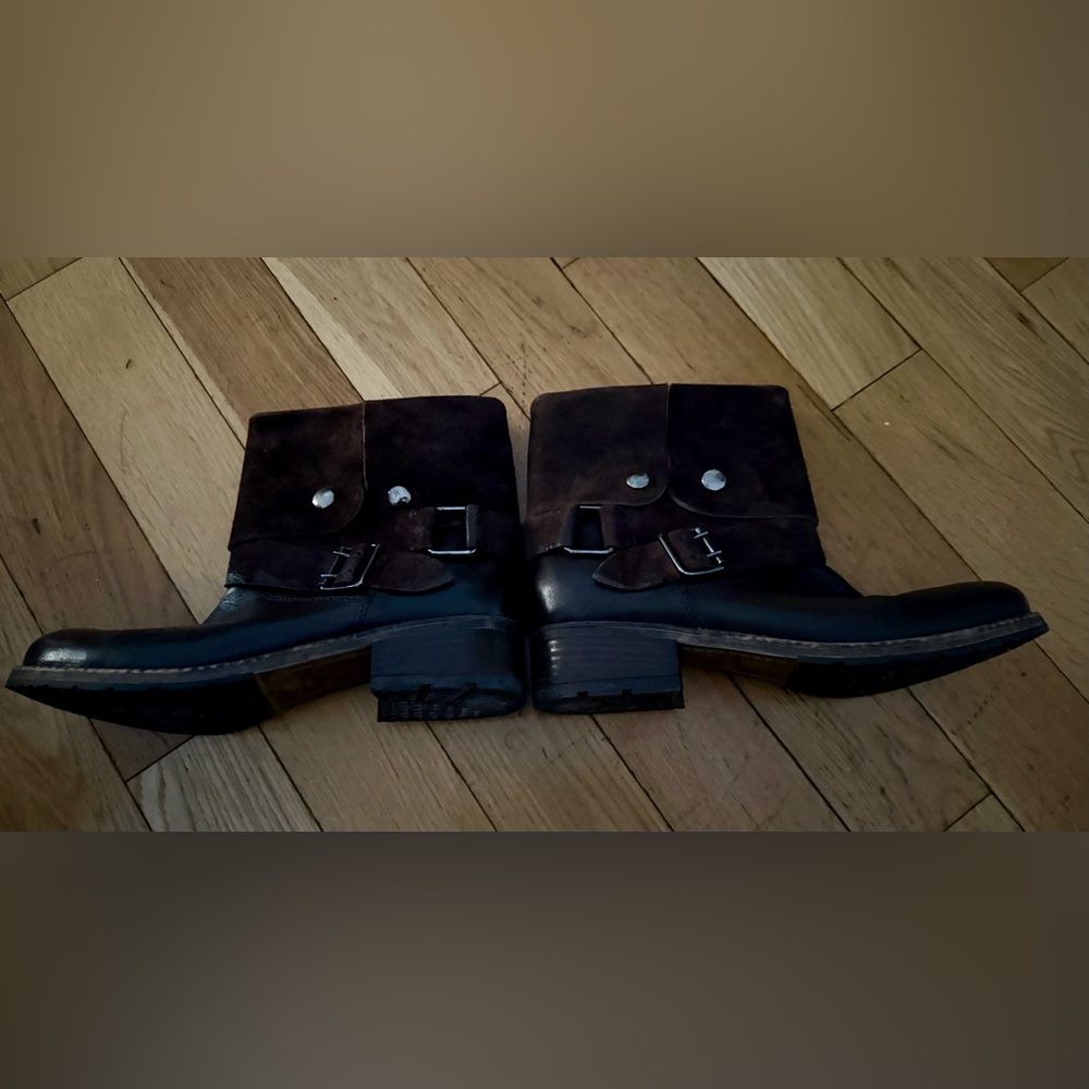 Clarks Brown Moto Boots - Picture 13 of 16